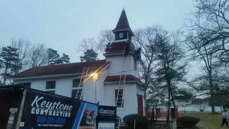 Steeple Replacement at the Faith Bible Church in Jackson, NJ (2)